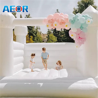 Château gonflable super mini mignon pour bébé, équipement de jeu souple, château gonflable blanc à vendre