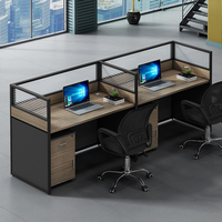 Zitai Mesa oficina 2 4 6 personnes table d'ordinateur en bois bureau bureau poste de travail bureau partition poste de travail
