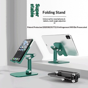 Penyangga Ponsel Tablet Lipat Anti Selip Stabil Dapat Disesuaikan Universal untuk Rumah Kantor Perjalanan Grosir - Product Image 4