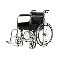 Fauteuil roulant manuel léger pour adultes avec grandes roues arrière autopropulsées, repose-pieds amovibles et mobilité facilitée