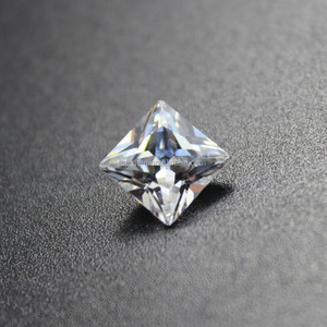 Weiße 3A Grade Zirkonia Square Princess Cut Kleine 3*3mm lose Steine Zirkon steine für die Schmuck herstellung - Product Image 1
