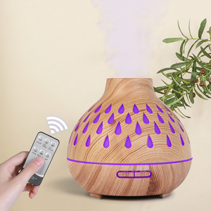 Difusor ultrasónico de aceites esenciales para el hogar y la Oficina, luces LED de colores, Aromas de aire de madera, Humidificador - Product Image 1