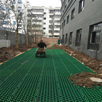 Grille de gazon en plastique HDPE, cellule plate pour aménagement paysager, pavé pour parking, stabilisation du sol, pavé en gazon