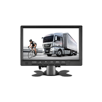 Moniteur de caméra AHD 7 pouces pour camion, écran large 16:9 anti-soleil (800x480), aide au recul automobile étanche IP68 avec vision nocturne