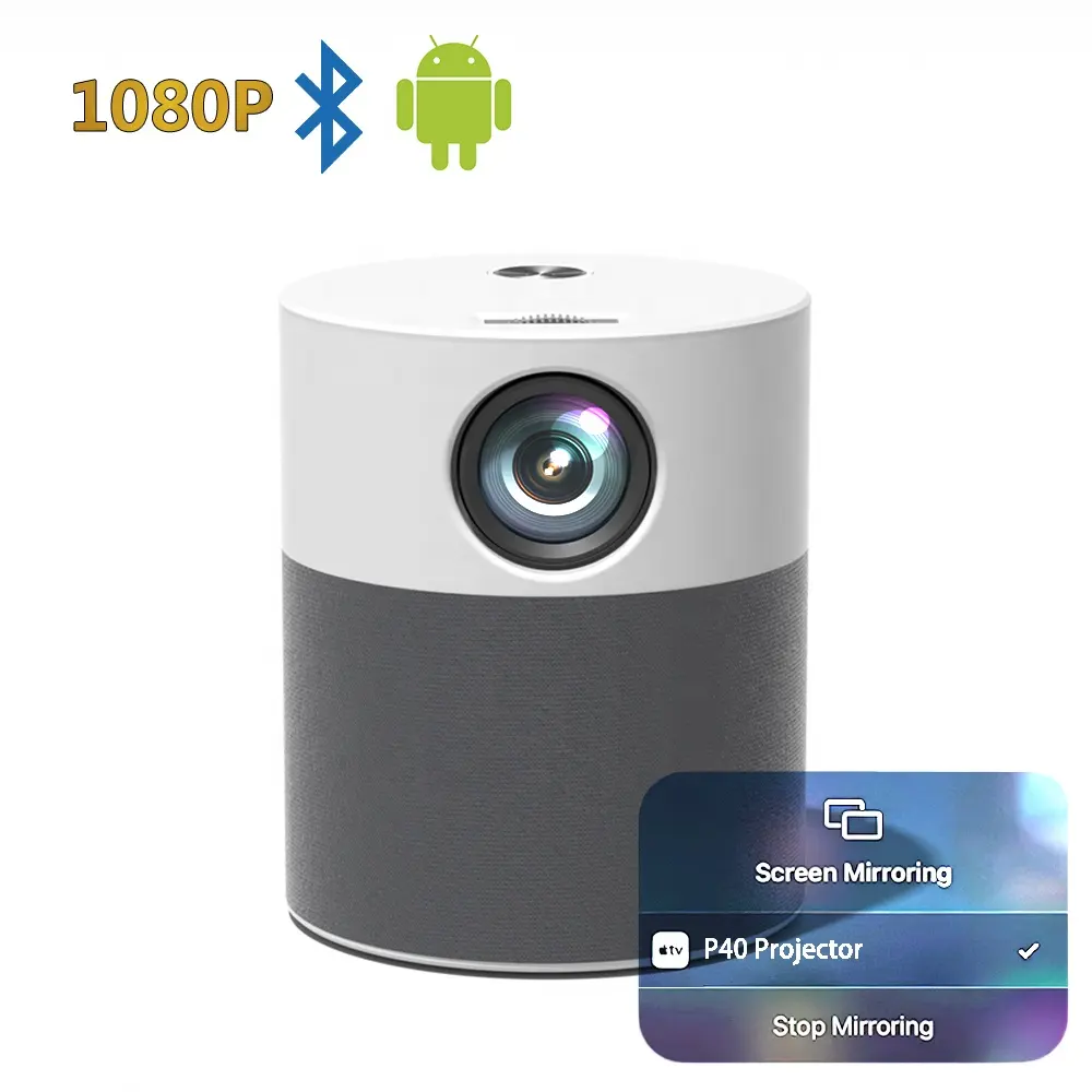 Amazon P40 Full HD Native 1080P Lcd Projector Smart Android Wifi Projector Support 4K Portable LED Proyector Home Theater Beamer