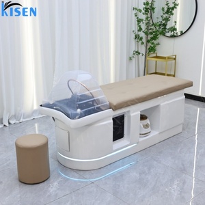 Kisen Luxury Eco-Friendly Waterproof Shampoo Bed <b>Seat</b> <b>Storage</b> Ottoman Spa Massage Salon Bathroom Warehouse Use - Product Image 4