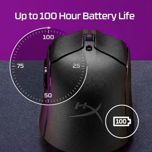 Pulsefire Haste 2 <b>Wireless</b> Hyperx Gaming Mouse Ultra Lightweight 61g 100 Hour Battery Life Dual Connectivity Pulsefire Haste 2 - Product Image 4