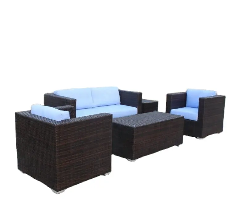 Bali Rattan Gartenmöbel Würfel Sofa Set Outdoor Rattan Möbel