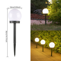 Belle lampe solaire extérieure imperméable à l'eau pelouse jardin lampadaire avec un design en forme d'ampoule pour cours et ornements
