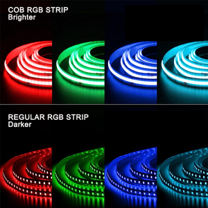 Cob <span class=keywords><strong>Led</strong></span> Strip Licht 5V 12V 24V Ip20 3000K-6500K <span class=keywords><strong>Rgb</strong></span> Lopende <span class=keywords><strong>Led</strong></span> Strip Verlichting Met Remote Hoge Kwaliteit Smart <span class=keywords><strong>Led</strong></span> Decoratief Licht - Product Image 5