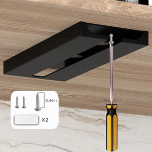 Portabicchieri rettangolare in plastica bianco e nero <span class=keywords><strong>da</strong></span> appendere sotto il mobile per bicchieri <span class=keywords><strong>da</strong></span> vino, per casa, cucina, bar, feste - Product Image 4