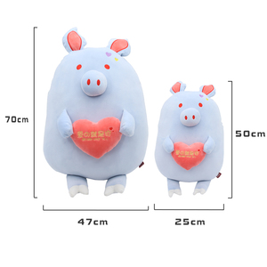 ตุ๊กตารูปหมูตัวการ์ตูน ODM หมอนกอดของเล่นตุ๊กตายัดไส้รูปสัตว์ - Product Image 3
