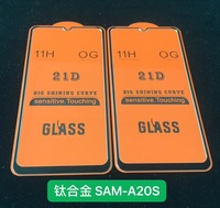 Cadre en métal 21D alliage de titane couverture complète Film de protection d'écran en verre trempé pour iphone 17 samsung A12 Itel Infinix Tecno