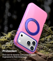 Coque de téléphone portable colorée antichoc robuste avec béquille rotative pour iPhone 18 17 16 15 14 13 12 11 – Vente en gros