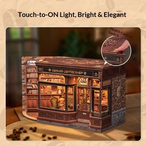 Kit di Montaggio in Legno CuteBee Caffetteria di Strada, Panetteria della Signora Hunter, Casa in Miniatura Fai-da-Te, Regalo di Natale - Product Image 3