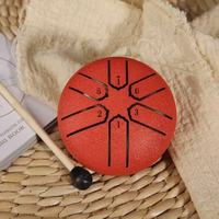New Arrival Steel Tongue Drum 3-Inch 6-Tone Spiritual Healing Natural Percussion Instrument for Meditation