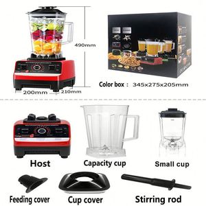 Appareils de cuisine Silver Crest Blender Mixeur 2 en 1 9525 Moteur en cuivre 4500W Robot culinaire commercial Mixeur à smoothies - Product Image 3