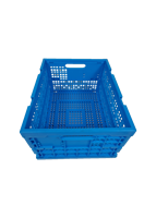 Panier de rangement pliable en plastique en maille ventilée, boîte pliable, caisse pliable en plastique