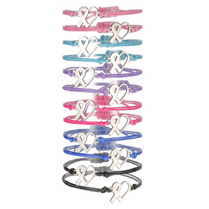 Fashion <b>String</b> <b>Bracelets</b> 12 Piece Set Adjustable Stainless Steel Pendant Mixed Colors Unisex Gift Jewelry - Product Image 5