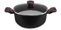 Poêle à frire antiadhésive avec anneau anti-graisse |   Ustensiles de cuisine minimalistes en alliage d'aluminium |   Écologique |   Cuisinières à induction au gaz |   Camping en plein air |