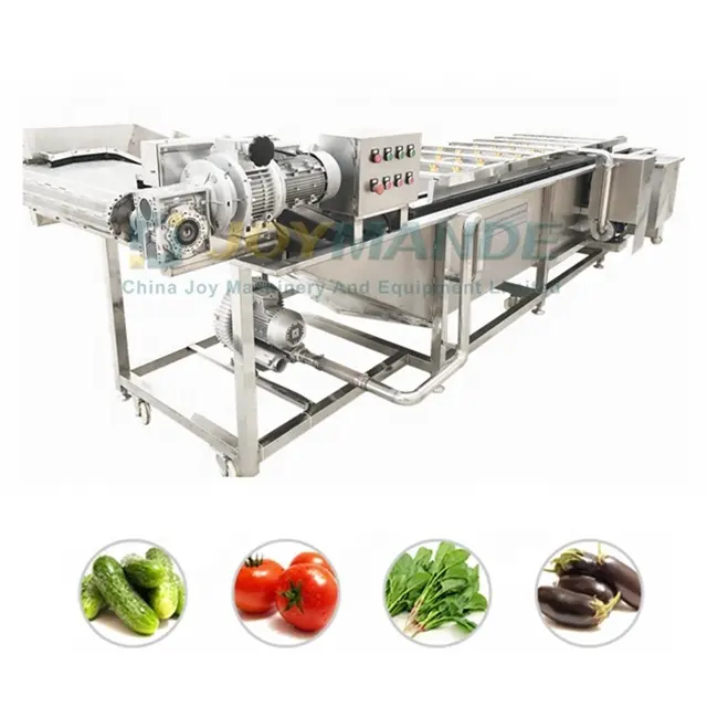 Промышленная стиральная и сушильная машина с регулируемой скоростью для фруктов и овощей