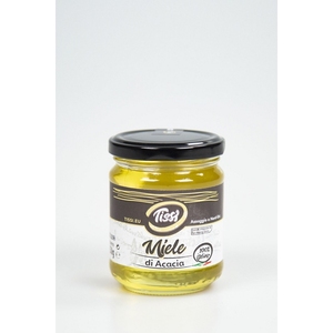 Miele d'Acacia Italiano Tissi, Ambra Chiaro, 250g, Confezione da 6 Bottiglie - Product Image 1