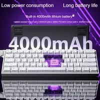 AULA MINI 60HE Keyboard Magnetik 60% Rapid Trigger 8K Return Esports Kustomisasi RGB Sakelar Magnetik Keyboard Gaming