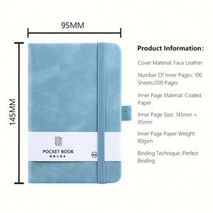 Cuaderno Personalizado A5 A6 A7 para Estudiantes con Banda Elástica de Cuero PU Colorida, Libreta de Notas al por Mayor para Material Escolar - Product Image 2