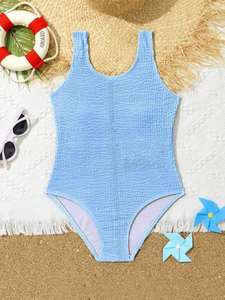 Puff Trajes de <span class=keywords><strong>baño</strong></span> Niñas Infante Bebé Bikini Azul Sin mangas Pooling Beach <span class=keywords><strong>Bebe</strong></span> <span class=keywords><strong>Traje</strong></span> de <span class=keywords><strong>baño</strong></span> - Product Image 5