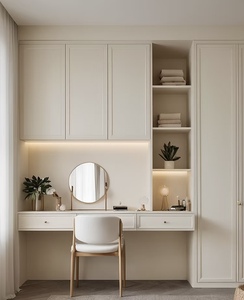 Armario de Dormitorio Empotrado de MDF Francés Personalizado con Colores <span class=keywords><strong>a</strong></span> <span class=keywords><strong>Medida</strong></span> - Product Image 3