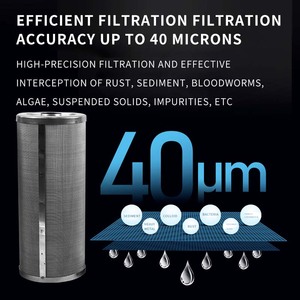 Thép LI-10T Lưới 40 Micron 316 Thép Không Gỉ Pre-Lọc Của Nhãn Hiệu Dòng Chảy Lớn 100000L/H Ngoài Trời Toàn Bộ Nhà Lọc Nước - Product Image 3