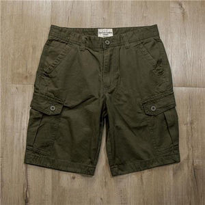 Pantalones Cortos de Trabajo de Verano para Hombre, Marca de Moda, Holgados, Versátiles, de Color Sólido, de Cinco Puntos, con Cintura Elástica, de Lona, para Deportes y Uso Casual - Product Image 6