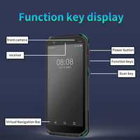 Nuevo PDA Industrial Resistente con Android 13, NFC, Lector de Códigos QR 1D/2D, Pantalla de 5.5 Pulgadas, 3G+32G, Bluetooth, para Logística y Mensajería