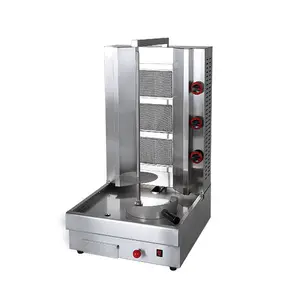 Máquina automática de corte de kebab Doner Kebab Maker Gas LPG Chicken Shawarma Comercial Desktop doner kebab Grill machine