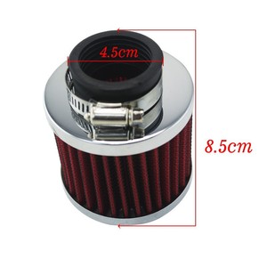 โพย์เรซซิ่งกรองอากาศ 35 มม. สีแดง ยูนิเวอร์แซลสำหรับรถยนต์รถจักรยานยนต์การปรับปรุงแบบดัดแปลง - Product Image 2