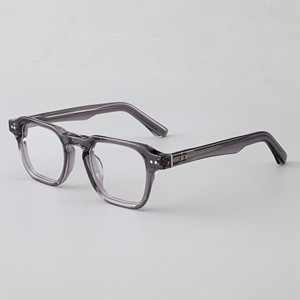 Finewell F3303 Unisex Retro Trendy Oval Acetate Full-Rim Eco-Friendly Anti-Blue Light Prescription Glasses Clear Vision - Product Image 3