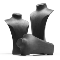 Présentoir vertical de luxe en microfibre Digu pour colliers et bijoux, idéal pour vitrine et présentation de modèles