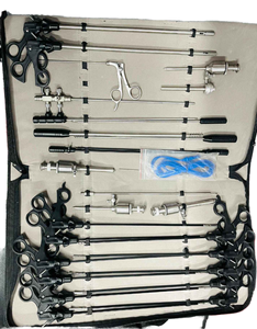 Juego de Instrumentos Quirúrgicos Laparoscópicos de Acero Inoxidable de Alta Calidad, 28 Piezas, Pinzas Portaagujas Manuales para Cirugía de Columna Vertebral - Product Image 1