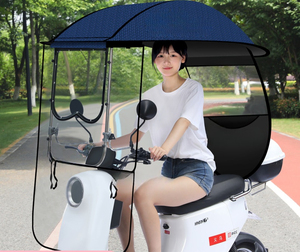 Toldo para vehículo eléctrico nuevo, paraguas para patinete completamente cerrado, toldo para motocicleta, protección contra la lluvia, paraguas <span class=keywords><strong>protector</strong></span> <span class=keywords><strong>solar</strong></span> - Product Image 6