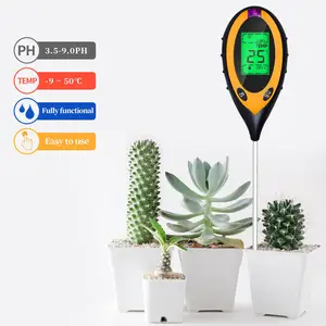 Hot Sale 4 in 1 Soil Meter Tester, Soil Survey Instrument, Soil PH Moisture Temperature Sunlight Test Pen with Backlight