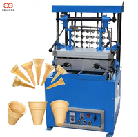 Machine à cornets de glace électrique en acier inoxydable à 24 têtes, entièrement automatisée, petit modèle à prix abordable