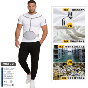 Invincible Boy Men's Breathable <b>T</b>-<b>Shirt</b> <b>Polyester</b> Knitted Fit Summer 2026 Cross-border Apparel - Product Image 1