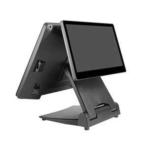 Oem/sysepos Đen Windows Màn hình kép <span class=keywords><strong>All</strong></span>-<span class=keywords><strong>in</strong></span>-<span class=keywords><strong>One</strong></span> POS hệ thống tiền mặt đăng ký thu ngân máy để bán - Product Image 3