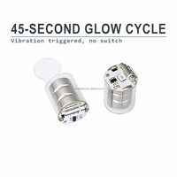 Lampu LED Mini Sensor Getaran untuk Kotak Hadiah Wine, Kemasan Kosmetik, Display Grosir, Lampu Malam Aktif dengan Goyangan, Custom