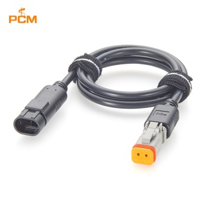 Кабель-адаптер TE AMP Superseal 2-контактный (штекер) на Deutsch DT06-2S (гнездо), 282104-1, водонепроницаемый, для автомобильной техники, датчиков, светодиодов - Product Image 1