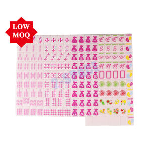 Ensemble de tuiles de Mahjong peintes à la main, rose pétale, en acrylique, style Cheeky Line, Mahjong américain - Product Image 1