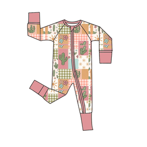 Pakaian Bayi Bambu RTS 95% Bambu 5% Spandex Piyama Bayi Baju Tidur Balita Onesie Anak Romper Resleting Bambu Zippy - Product Image 4