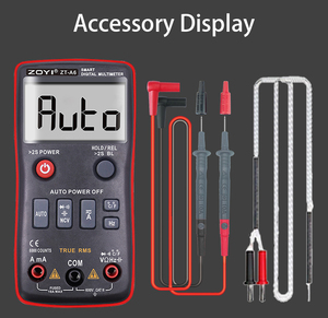 มัลติมิเตอร์ดิจิตอล ZOYI รุ่น ZT-A6 เครื่องวัดโวลต์มิเตอร์แบบมืออาชีพ วัดแรงดันไฟฟ้ากระแสสลับ/กระแสตรง วัดกระแสไฟฟ้า วัดความต้านทาน วัดอุณหภูมิ เครื่องวัด NCV 600V - Product Image 6