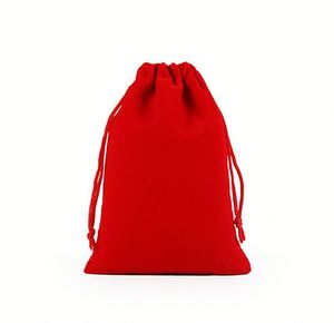 Pochette en velours pour bijoux et cosmétiques, pochette à cordon, petit sac de rangement, emballage cadeau personnalisé pour bijoux, sac en velours pour bijoux - Product Image 5