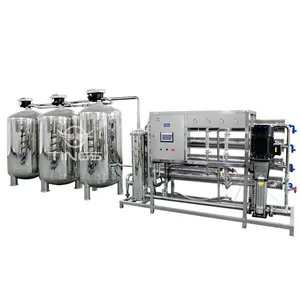 Machine de purification d'eau RO Système de filtration et de dessalement de l'eau SUS304 entièrement automatique Machine de 8000 litres par heure
